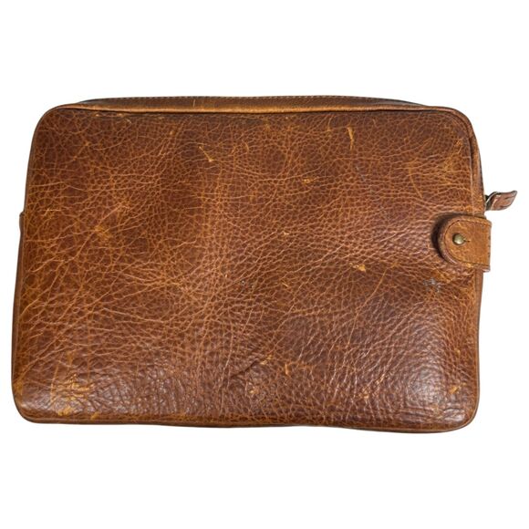 Moore & Giles Leather Tech Pocket Titan Milled Brown Rechargeable Battery - Picture 1 of 9